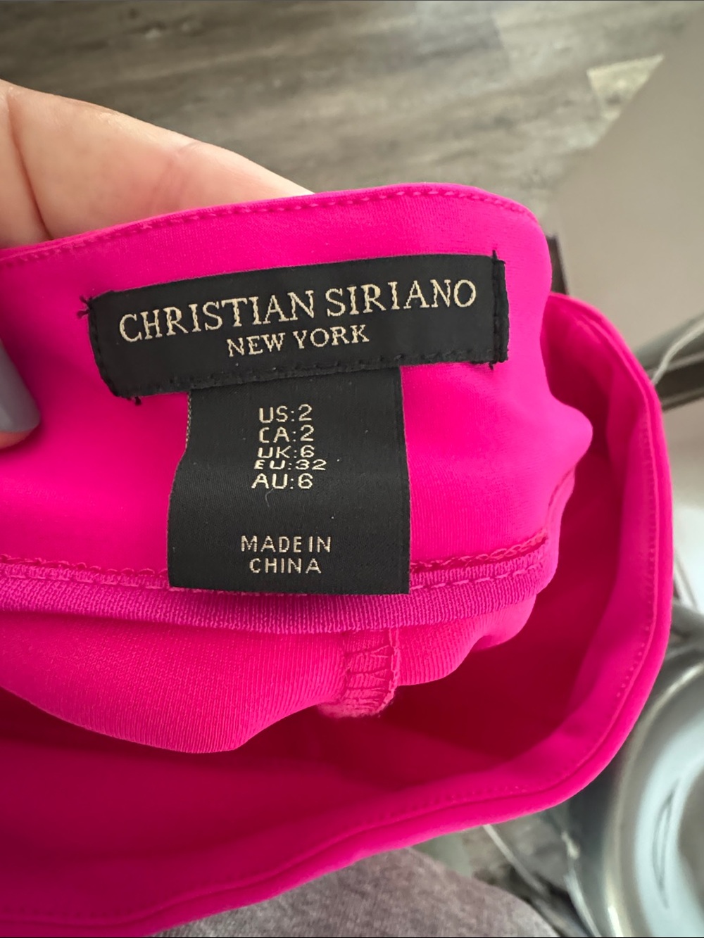 Christian Siriano Hot Pink Boot-Cut Jumpsuit Pants - Picture 3 of 3
